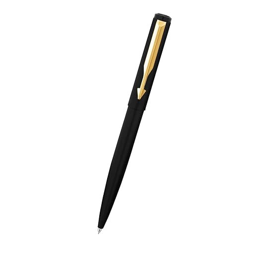 Parker Vector Matte Black Gold Trim Ball Pen - Image 4