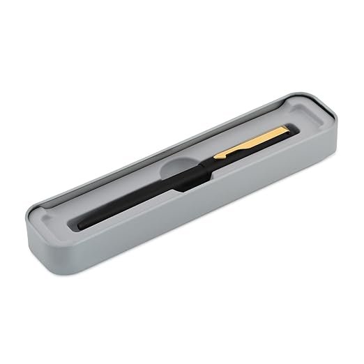 Parker Vector Matte Black Gold Trim Ball Pen - Image 2