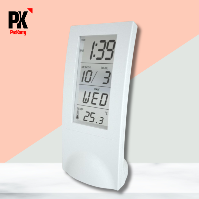 Sleek see-through Table Clock