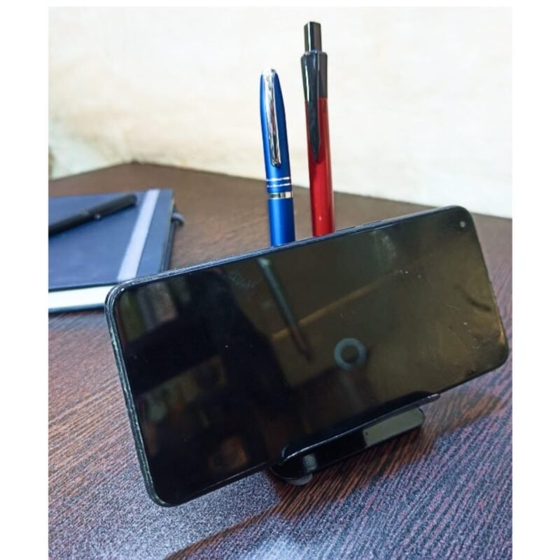 Mobile & Tablet Stand with 3 Pen Slots - Image 2