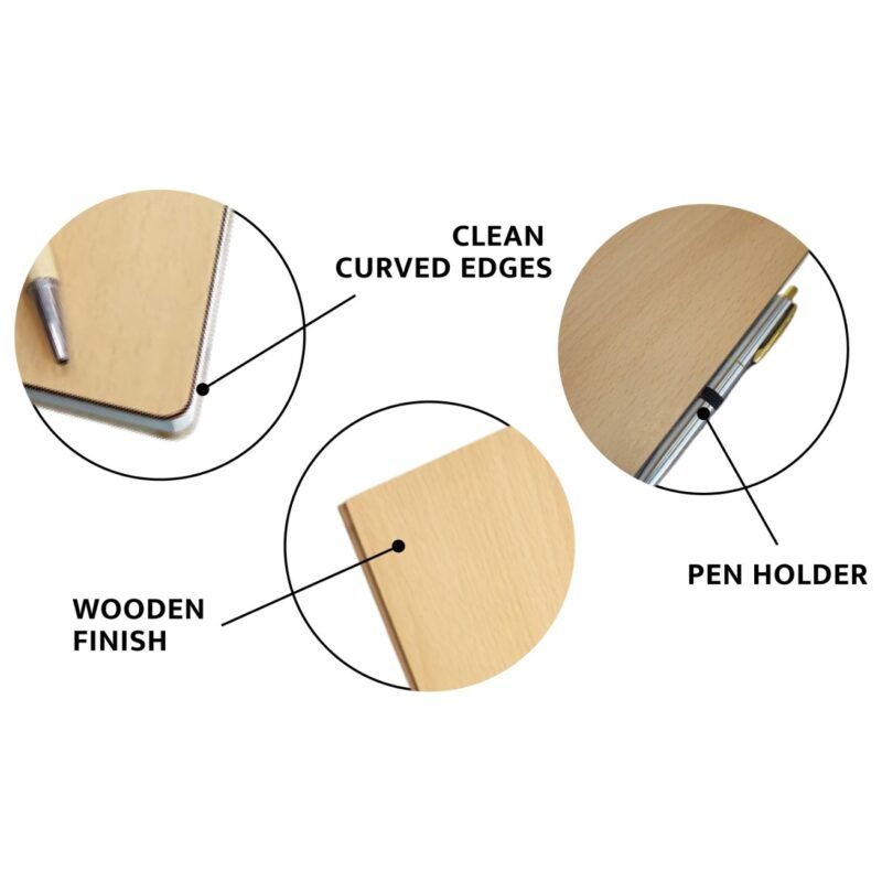 Fully Customizable Wooden Cover A5 Note Book - Image 2