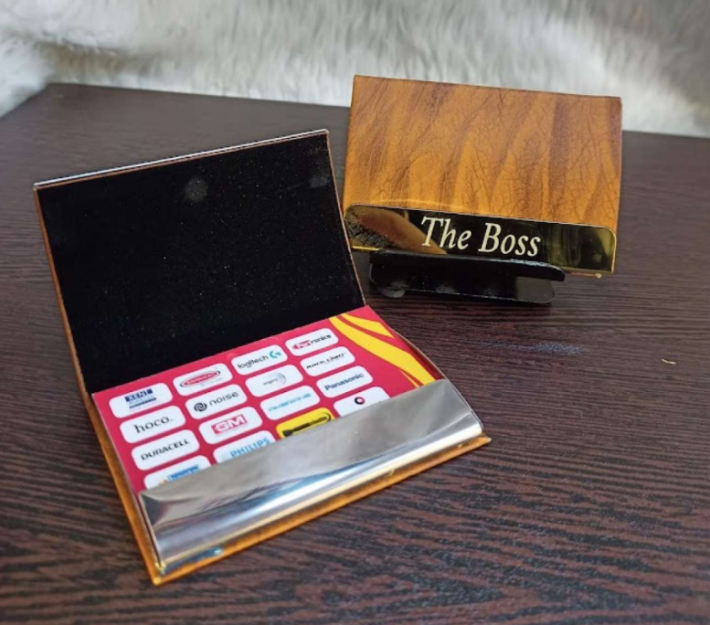 Wooden Finish Card Holder