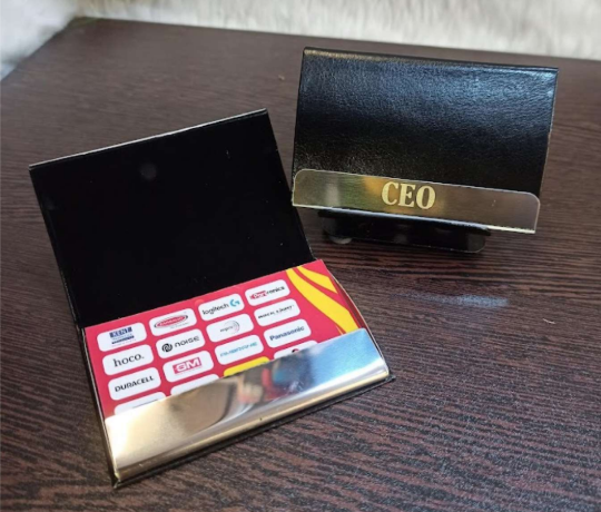Premium Leather Black Card Holder