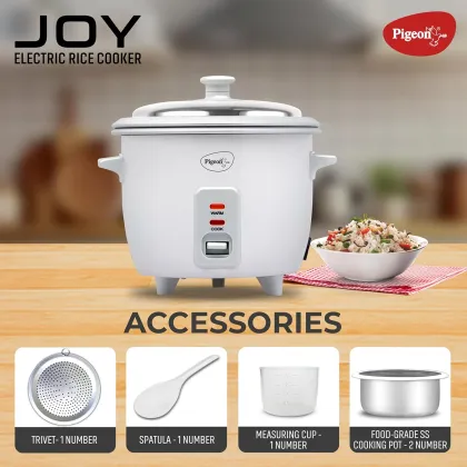 Pegion Electric Rice Cooker 350Watt, White - Image 3