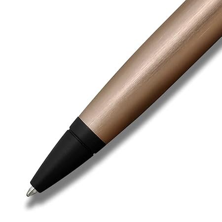Cross Calais Brushed Rose Gold Plate and Black Lacquer Ballpoint Pen AT0112-27 - Image 3