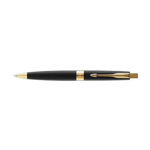 Parker Aster Lacque Black |Gold Trim |Ball Pen - Image 2