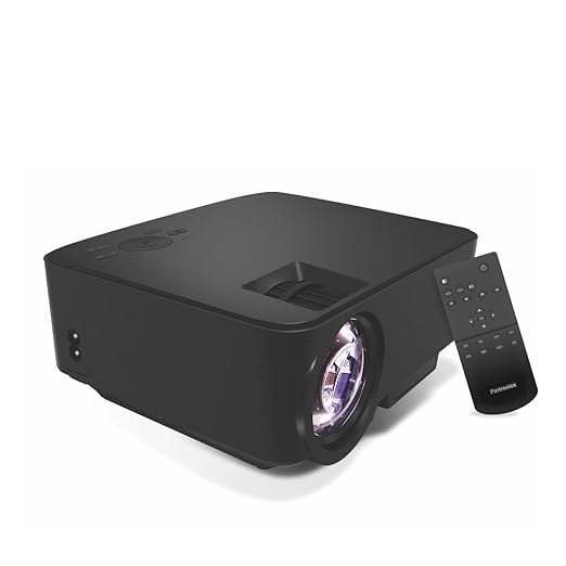 Portronics POR 624 Portable LED Projector (Black), USB