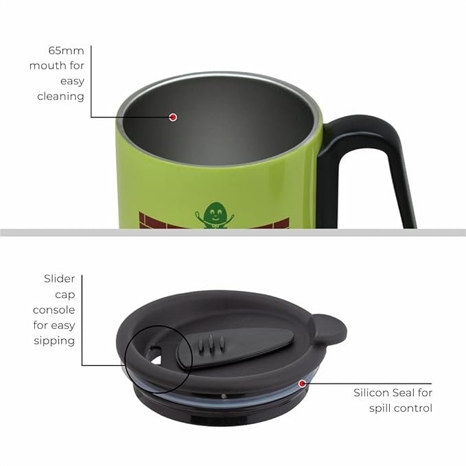 DUBBLIN Milk & Cookies Stainless Steel Unbreakable Milk Tea Coffee Mug - Image 5