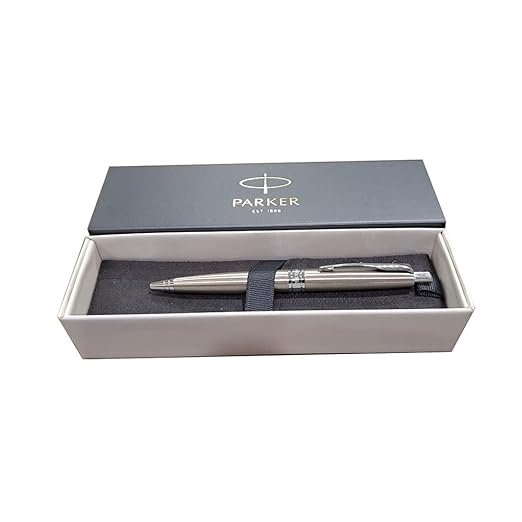 Parker Aster Brushed Metal |Chrome Trim |Ball Pen - Image 2