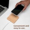 Wangari Pine 15W Bamboo Wireless Charger - Image 2