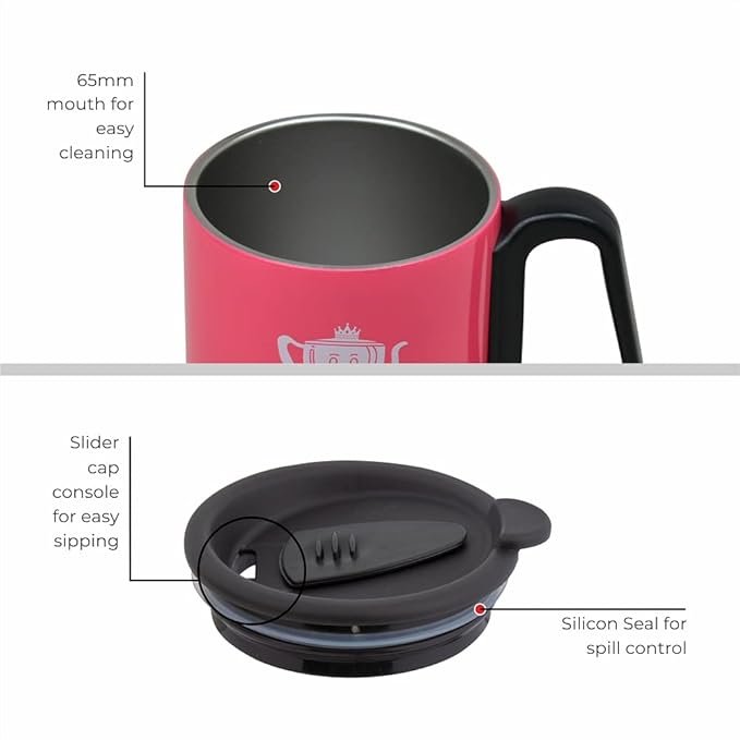 DUBBLIN Milk & Cookies Stainless Steel Unbreakable Milk Tea Coffee Mug - Image 3