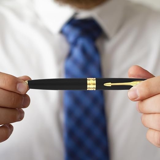 Parker Aster Matte Black |Gold Trim |Ball Pen - Image 2