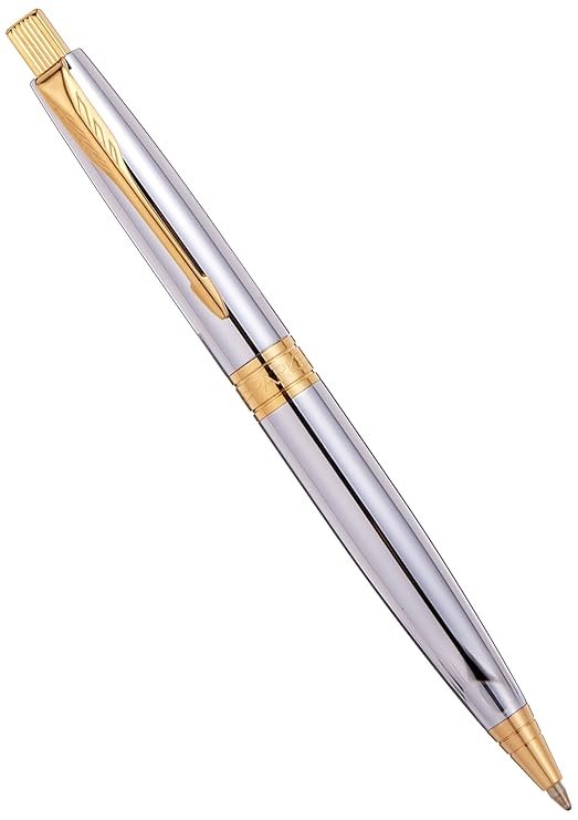 Parker Aster Shiny Chrome |Chrome Trim |Ball Pen