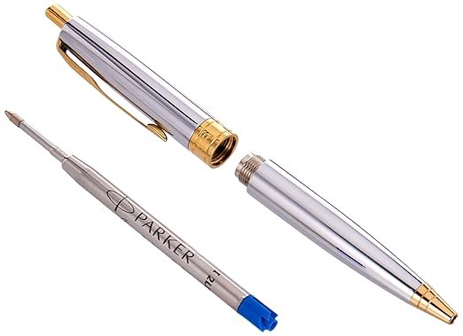 Parker Aster Shiny Chrome |Chrome Trim |Ball Pen - Image 3