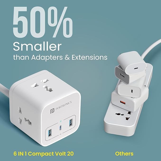 Portronics 20W Volt 20 High Speed Smart Desktop Charger - Image 5