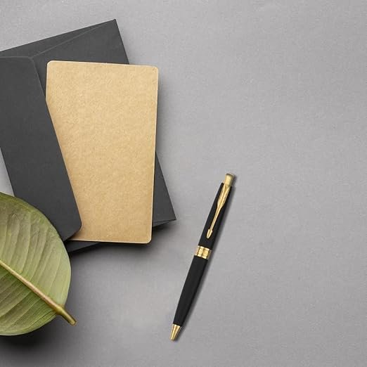 Parker Aster Matte Black |Gold Trim |Ball Pen - Image 3