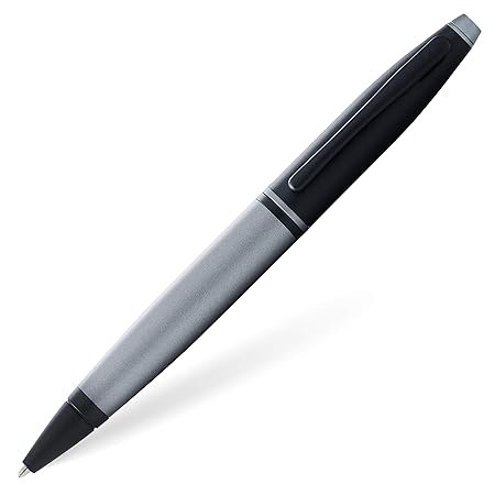 Cross Calais Matte Gray and Black Lacquer Ballpoint Pen AT0112-26