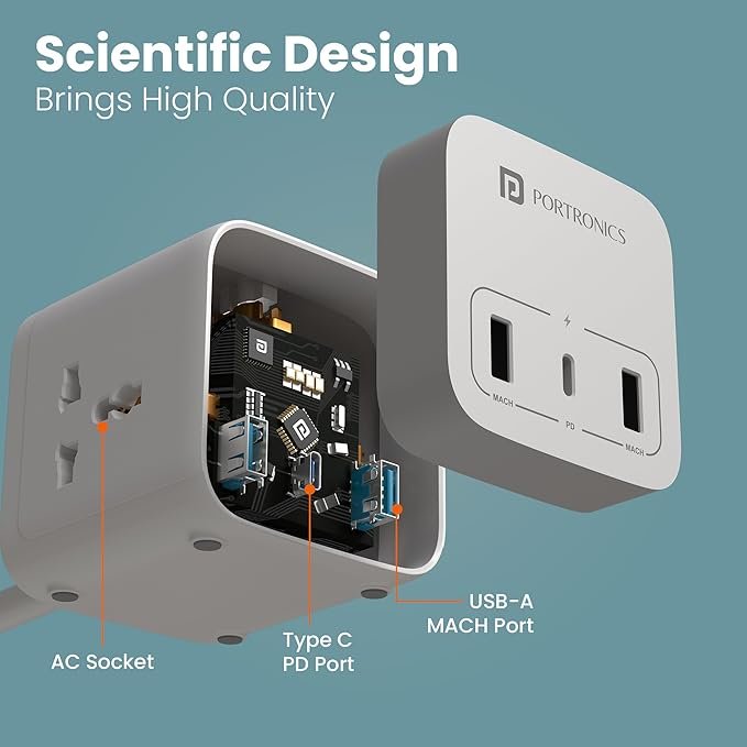 Portronics 20W Volt 20 High Speed Smart Desktop Charger - Image 4