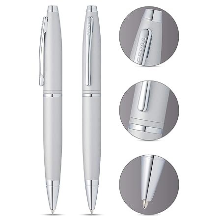 Cross Calais Satin Chrome Ballpoint Pen in Gift Box (AT0112-16) - Image 3