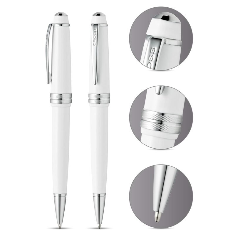 Cross Bailey Light Polished White Resin Ballpoint Pen - Image 3