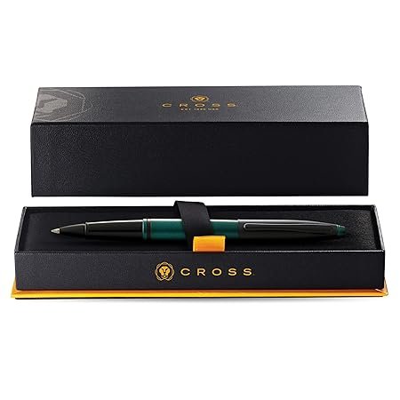 Cross Calais Matte Green and Black Lacquer Rollerball Pen - Image 2