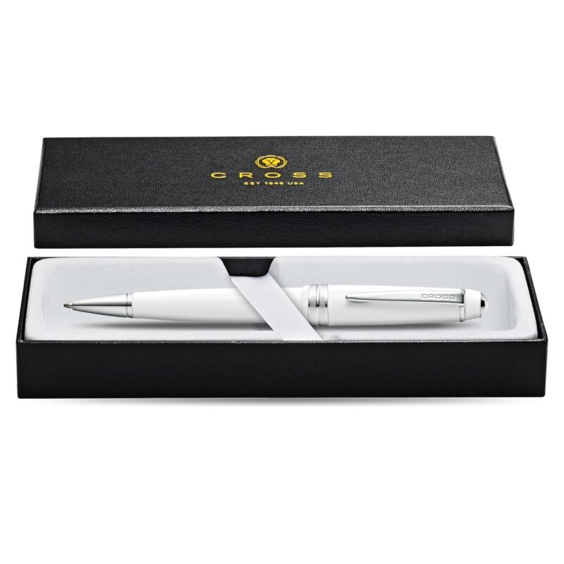 Cross Bailey Light Polished White Resin Ballpoint Pen - Image 2