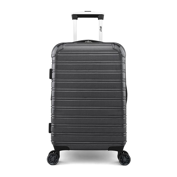 iFLY Fibertech Checked ABS/PC Lightweight Fashionable Hardside Trolley Bag