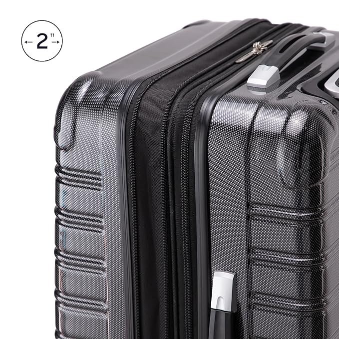 iFLY Fibertech Checked ABS/PC Lightweight Fashionable Hardside Trolley Bag - Image 2