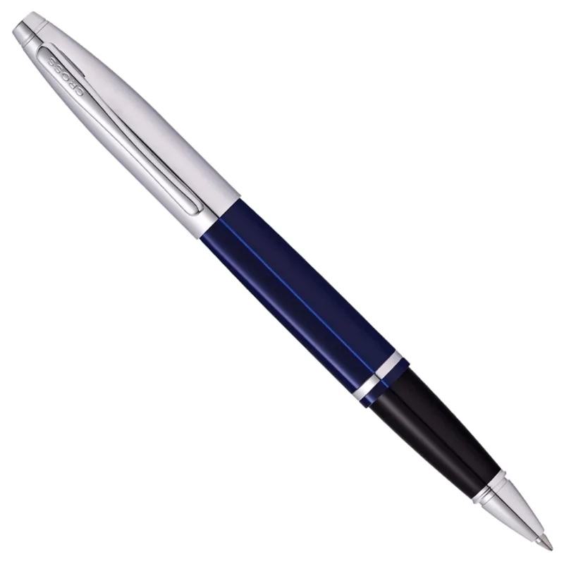 Cross Calais Chrome/Blue CT Roller Ball Pen AT0115-3