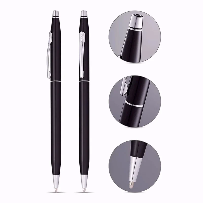 Cross Classic Century Black Lacquer CT Ballpoint Pen AT0082-77 - Image 3