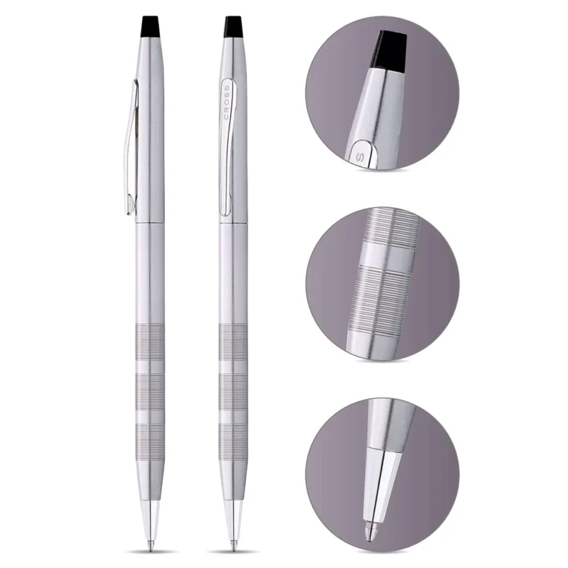Cross Classic Century Satin Chrome CT Ballpoint Pen AT0082-14 - Image 3