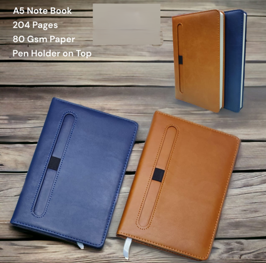 Pen holder on top of an A5 notebook - Image 2