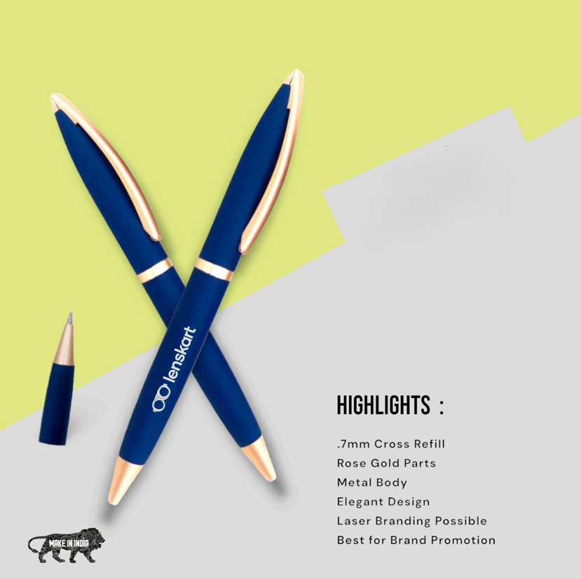 7mm cross refill gold Pen - Image 2