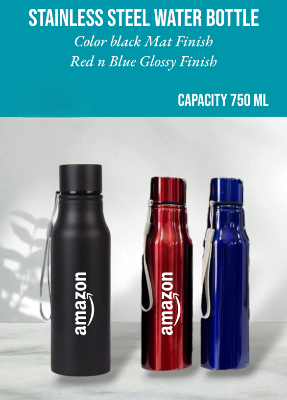 Stainless steel 750ml water bottle - Image 2