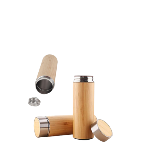 Bamboo Vacuum 400ml Flask
