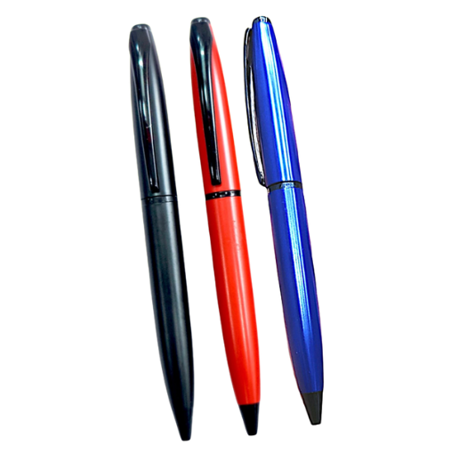 Metal pen cross refill