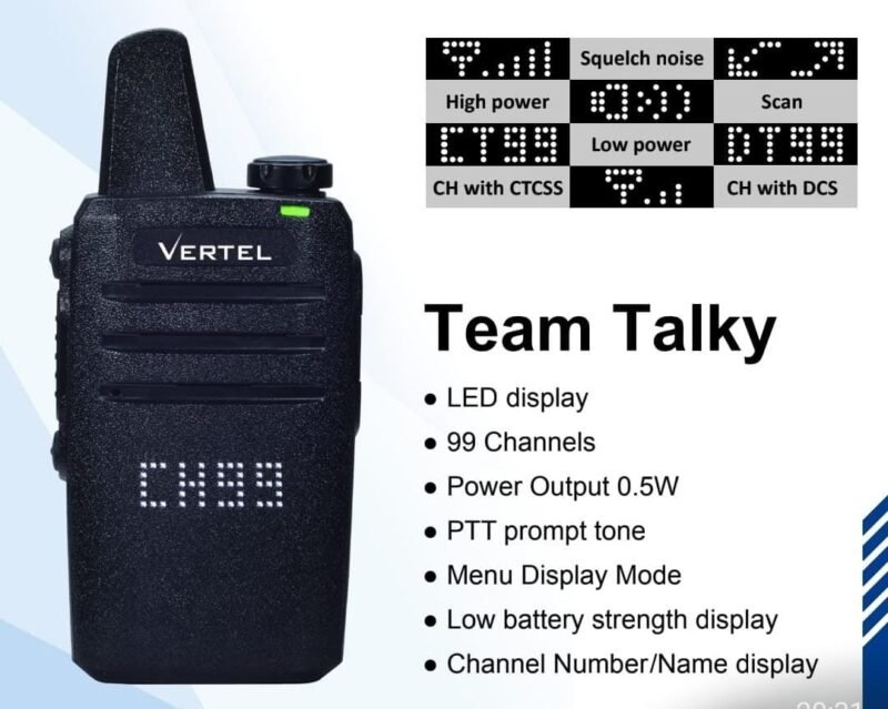 Vertel Team Talky Walkie-Talkie License Free - Image 2