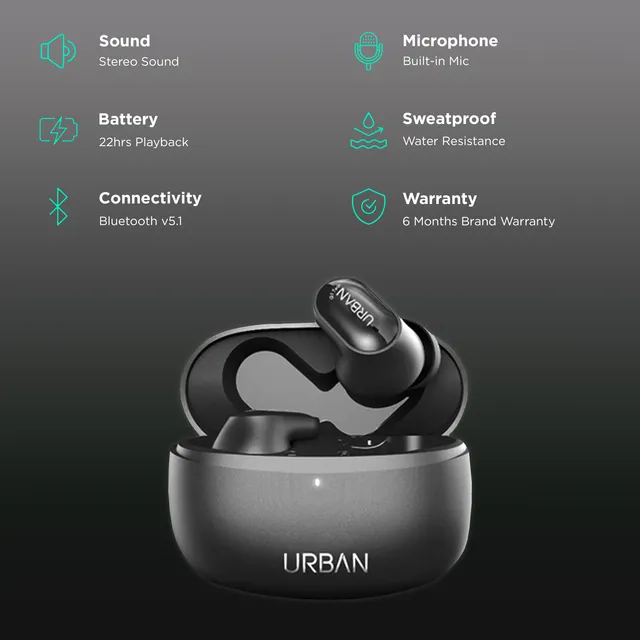in base Urban Q1 Twin IB-2855 TWS Earbuds - Image 3