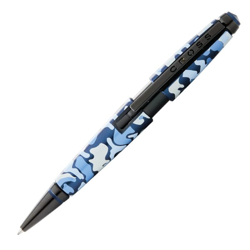 CROSS Edge Blue Camouflage Pattern Gel Rollerball Pen