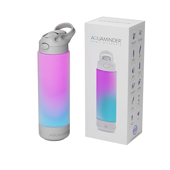 Aquaminder Water Bottle for Office Drink Reminder Smart Sipper Bottle