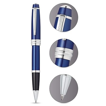 Cross Bailey Blue Lacquer Rollerball Pen (AT0455-12) - Image 3