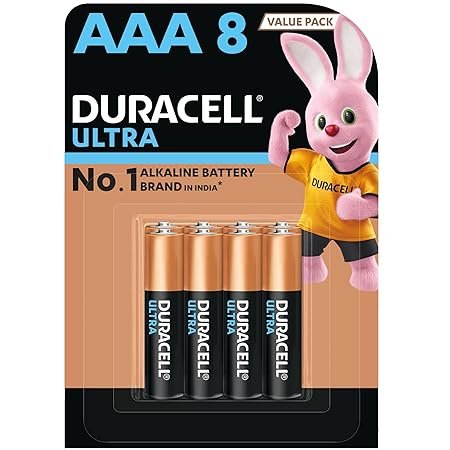 Duracell Ultra Alkaline AAA Batteries, Pack of 8