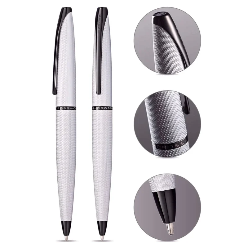 Cross ATX Brushed Chrome Ballpoint Pen 882-43 - Image 3