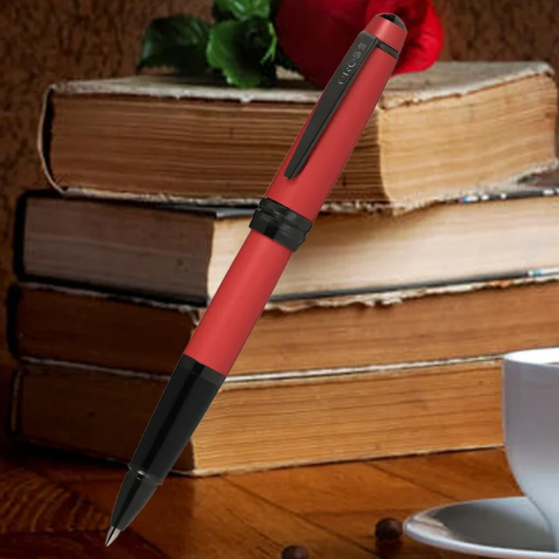 Cross Bailey Matte Red Roller Ball Pen AT0455-21 - Image 2
