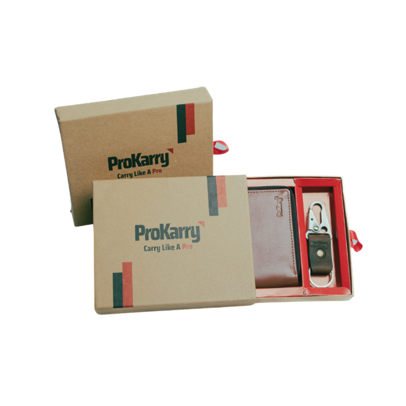 Prokarry leather wallet keychain