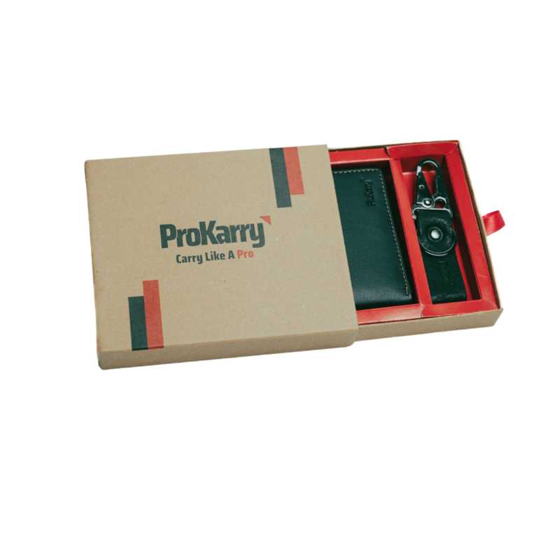Prokarry leather wallet keychain