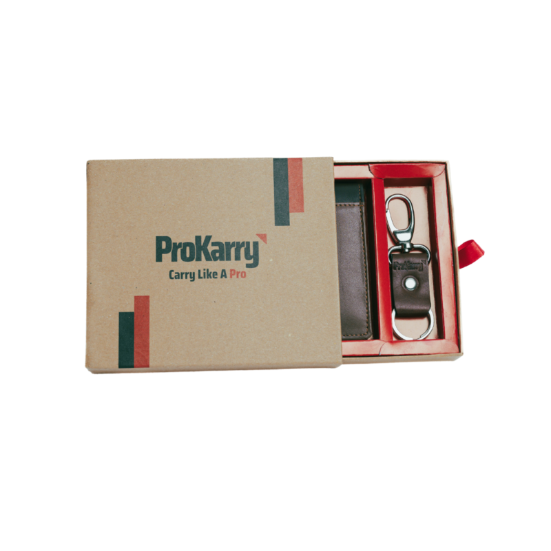 Prokarry leather wallet keychain