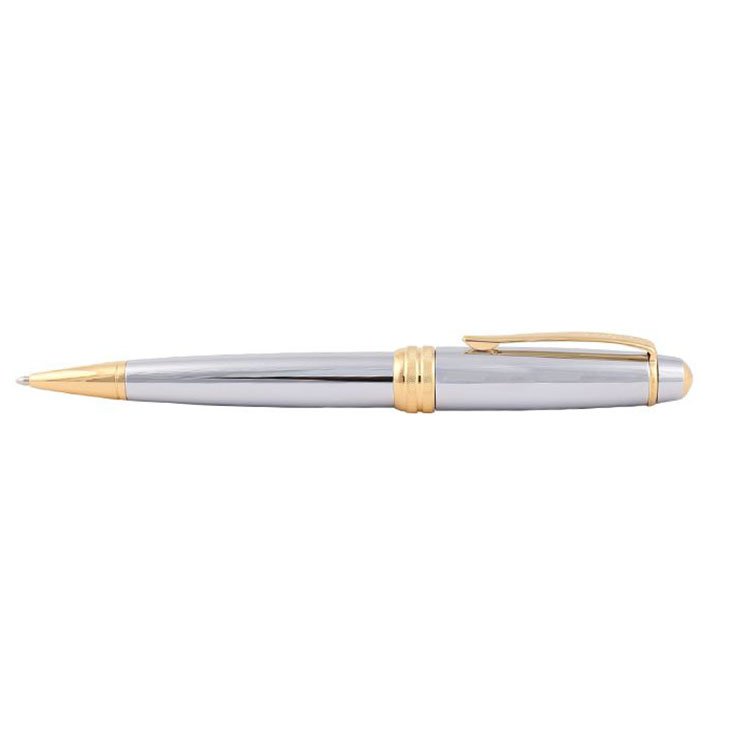 Cross AT0452-6 Bailey Medalist Ballpoint Pen Chrome with Gold Trims - Image 2