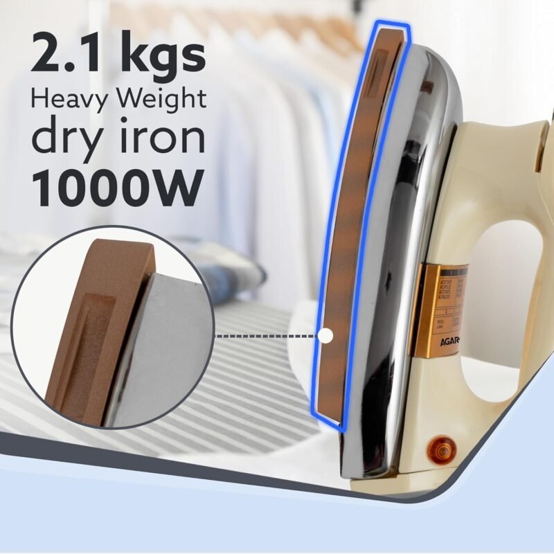 AGARO Electric Dry Iron, 1000W - Image 5