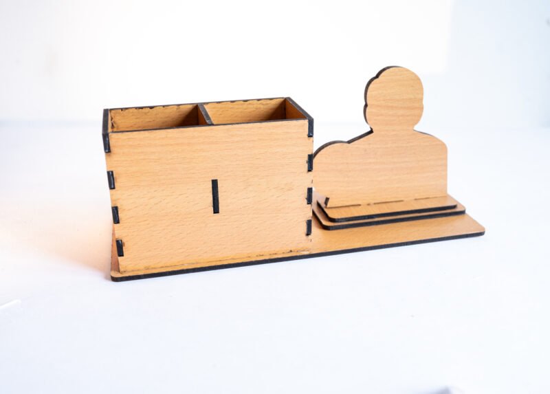 Wooden Mobile & Pen Stand - Image 3